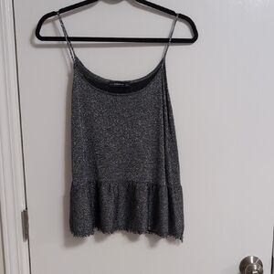 Express Shimmering Gray Camisole